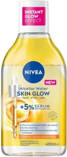 Nivea Skin Glow Мицеларна вода за чувствителна кожа 400 мл