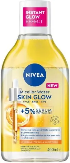 Nivea Skin Glow Мицеларна вода за чувствителна кожа 400 мл