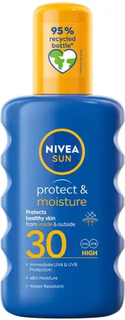 Nivea Sun Protect & Moisture Слънцезащитен спрей SPF30 200 мл