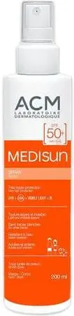 Medisun SPF50+ Слънцезащитен спрей за лице и тяло без цвят за всеки тип кожа 200 мл
