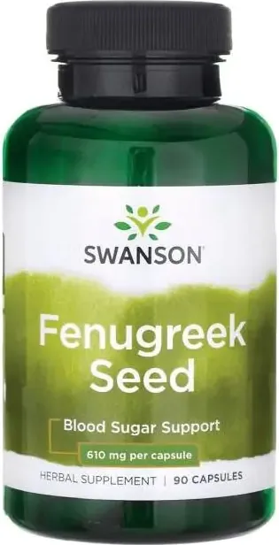 Swanson Fenugreek Seed for Fit Body Семена от сминдух 610 мг х 90 капсули