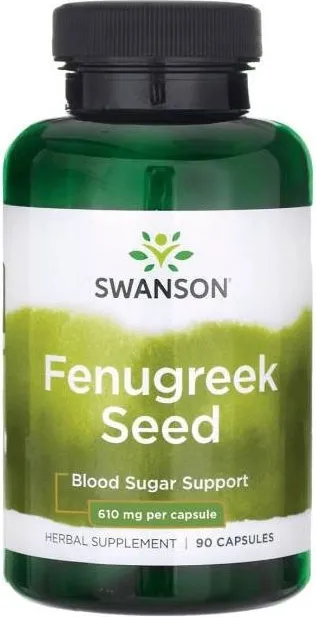 Swanson Fenugreek Seed for Fit Body Семена от сминдух 610 мг х 90 капсули