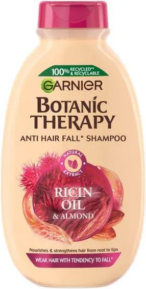 Garnier Botanic Therapy Oil & Almond Шампоан за склонна към накъсване коса с масла от рицин и бадем 400 мл