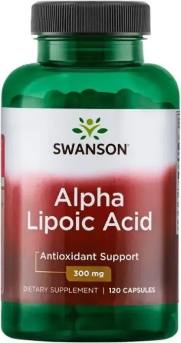 Swanson Alpha Lipoic Acid Алфа Липоева Киселина за здравословен въглехидратен метаболизъм х 120 капсули