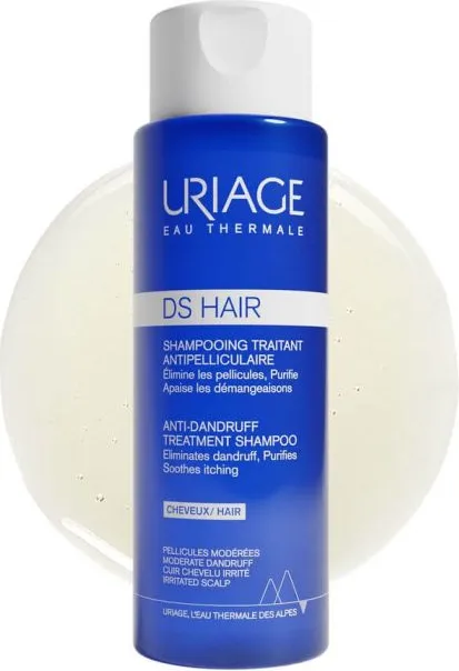 Uriage DS Hair Anti-Dandruff Почистващ и успокояващ шампоан против пърхот 200 мл