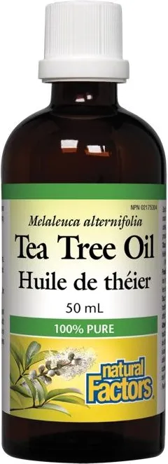 Natural Factors Tea Tree Oil Huile de theier Масло от чаено дърво - антибактериални и противогъбични свойства 50 мл