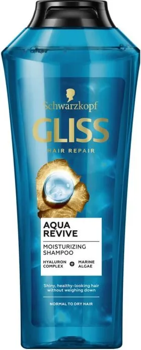 Gliss Aqua Revive Възстановяващ шампоан за нормална до суха коса 400 мл