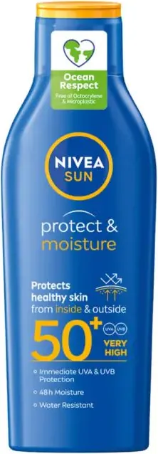 Nivea Sun Protect & Moisture Слънцезащитен хидратиращ лосион SPF50+ 200 мл