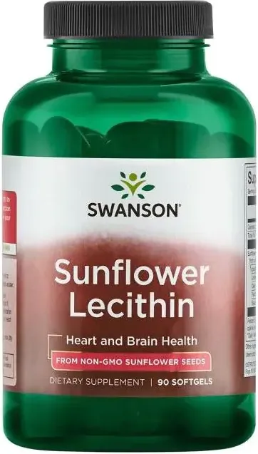 Swanson Sunflower Lecithin Слънчогледов лецитин х 90 софтгел капсули