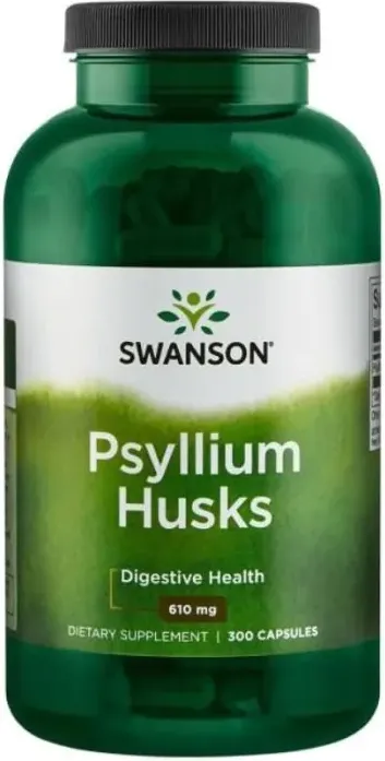 Swanson Psyllium Husks Люспи от Псилиум за добро чревно здраве х300 капсули