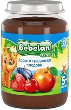 Bebelan Асорти градински плодове 5М+ 190 гр