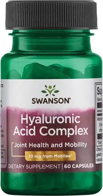 Swanson Hyal-Joint Hyaluronic Acid Complex Комплекс от хиалуронова киселина за стави 33 мг х 60 капсули