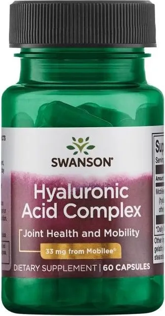 Swanson Hyal-Joint Hyaluronic Acid Complex Комплекс от хиалуронова киселина за стави 33 мг х 60 капсули