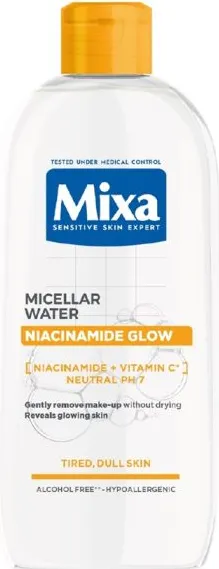 Mixa Niacinamide Glow Мицеларна вода за лице 400 мл