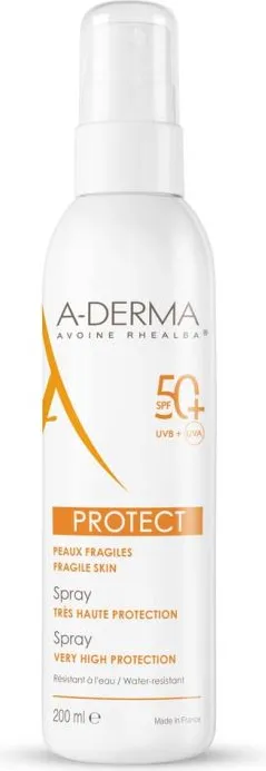 A-Derma Protect Слънцезащитен спрей SPF50+ 200 мл