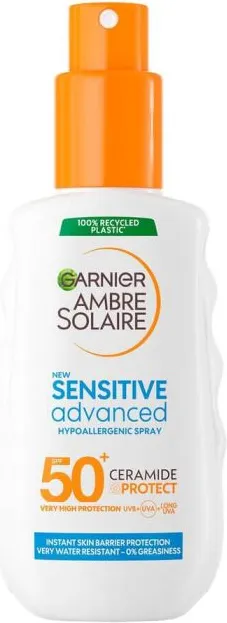 Garnier Ambre Solaire Слънцезащитно мляко спрей SPF 50+ 150 мл