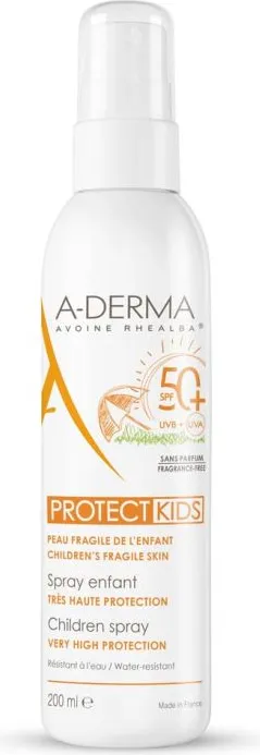 A-Derma Protect Kids Слънцезащитен спрей за деца SPF50+ 200 мл