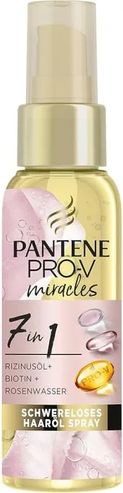 Pantene Pro-V Miracles 7in1 Олио за суха и увредена коса с рициново масло, биотин и розова вода 145 мл