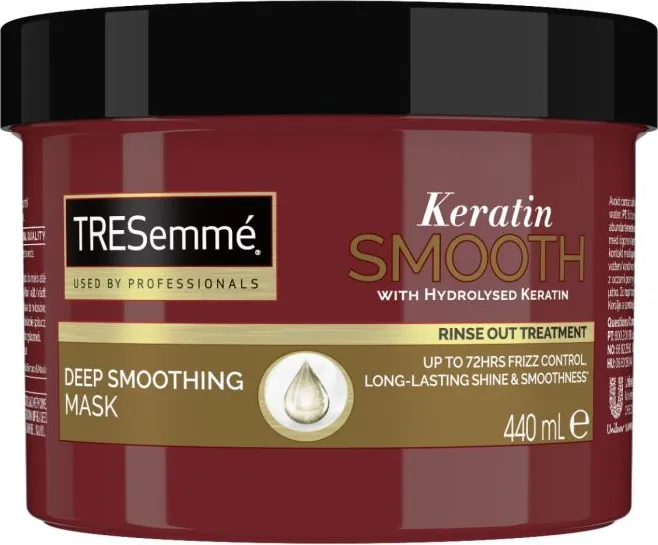 TRESemme Keratin Smooth Маска за коса за непокорна и хвърчаща коса 440 мл