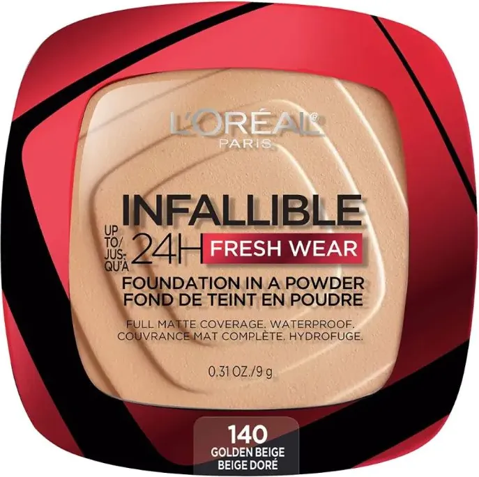 L’Oreal Infallible Fresh Wear Компактна пудра за лице 140 Golden Beidge