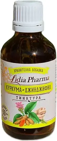 Тинктура Куркума и джиндифил Lidia Pharma 50 мл