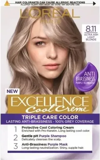 L’Oreal Excellence Cool Creme Боя за коса 8.11 Ultra Ash Light Blonde