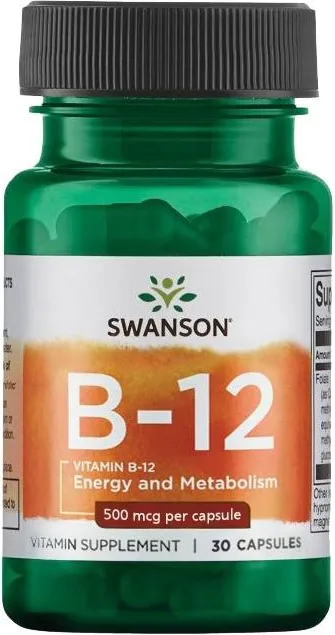 Swanson Vitamin B-12 Витамин B12 500 мг х 30 капсули