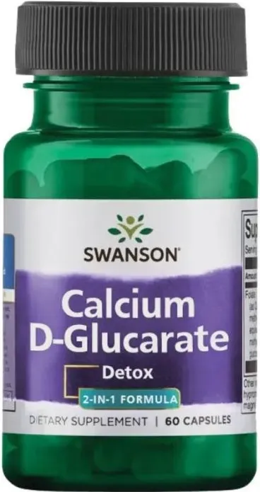 Swanson Calcium D-Glucarate Калциев Д-глюкарат с антиоксидантен ефект х60 капсули