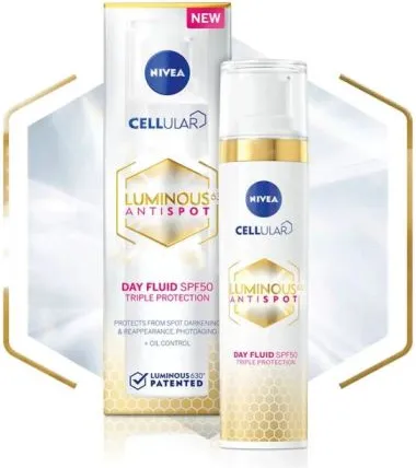 Nivea Cellular Luminous Antispot Дневен флуид срещу пигментни петна SPF50+ 40 мл