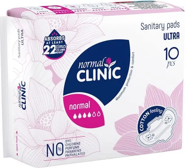 Normal Clinic Ultra Cotton Normal Дамски превръзки х10 бр