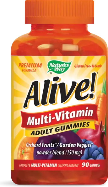 Nature's Way Alive Multi-Vitamin Алайв мултивитамини за възрастни 90 желирани таблетки