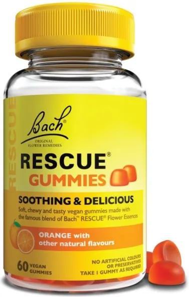 Bach Rescue Gummies Дъвчащи бонбони при страх и тревожност x 60