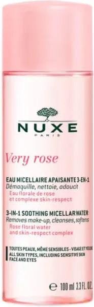 Nuxe Very Rose 3в1 Успокояваща мицеларна вода 100 мл