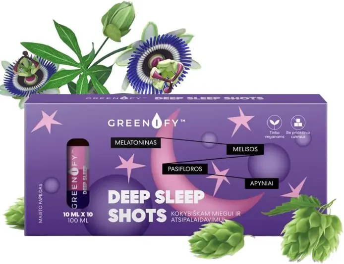 Greenify Deep Sleep shots Шотове за здрав сън доза 10 мл х 10 бр