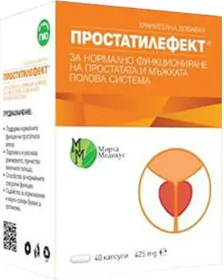 Простатилефект за нормално функциониране на простатата 425 мг х 40 капсули Мирта Медикус
