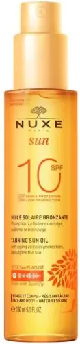 Nuxe Sun Слънцезащитно олио за тен SPF10 150 мл