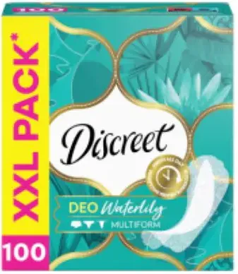 Discreet Deo Waterlily Ежедневни дамски превръзки водна лилия х 100 бр