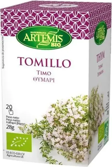 Tomillo Чай от мащерка Био 28 гр х 20 филтърни пакетчета Artemis Bio