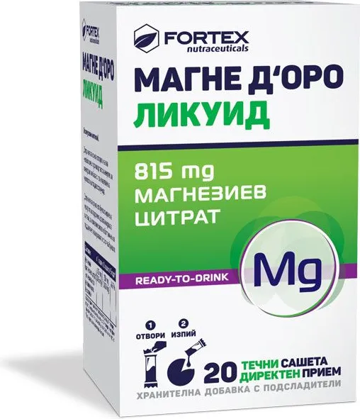 Fortex Магне Д’оро Ликуид 815 мг х 20 сашета