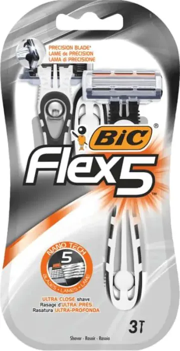 Bic Flex 5 Самобръсначка за многократна употреба за мъже х3 бр