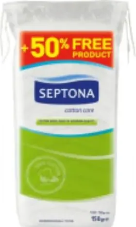 Septona Cotton care Медицински памук перфориран 100+50 гр