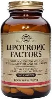 Solgar Lipotropic Factors Липотропни фактори за здрав черен дроб х100 таблетки