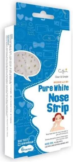 Cettua Pure White Nose Strip Ленти за нос за премахване на черни точки 6 бр