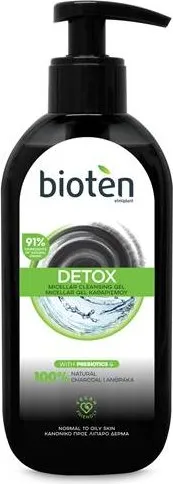 Bioten Detox Детоксикиращ мицеларен почистващ гел за нормална към мазна кожа 200 мл