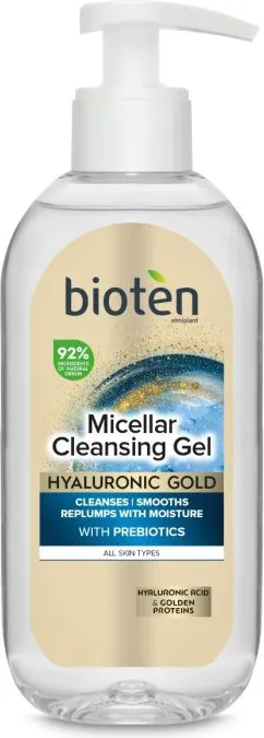 Bioten Hyaluronic Gold Почистващ гел за лице 200 мл