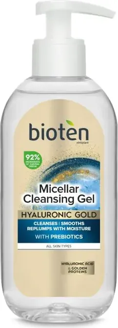Bioten Hyaluronic Gold Почистващ гел за лице 200 мл