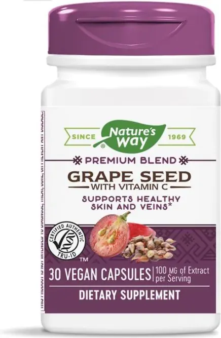 Nature’s Way Grape Seed Гроздово семе за здрава сърдечно-съдова система 100 мг х 30 капсули