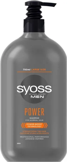 Syoss Men Power Шампоан за нормална коса за мъже 750 мл