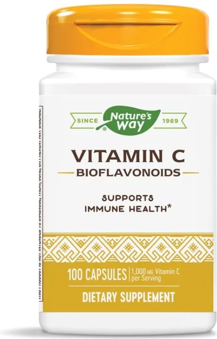 Nature's Way Vitamin C With Bioflavonoids Витамин C и биофлавоноиди 500 мг х100 капсули