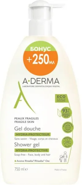 A-Derma The Essentials Хидратиращ защитен душ гел 750 мл